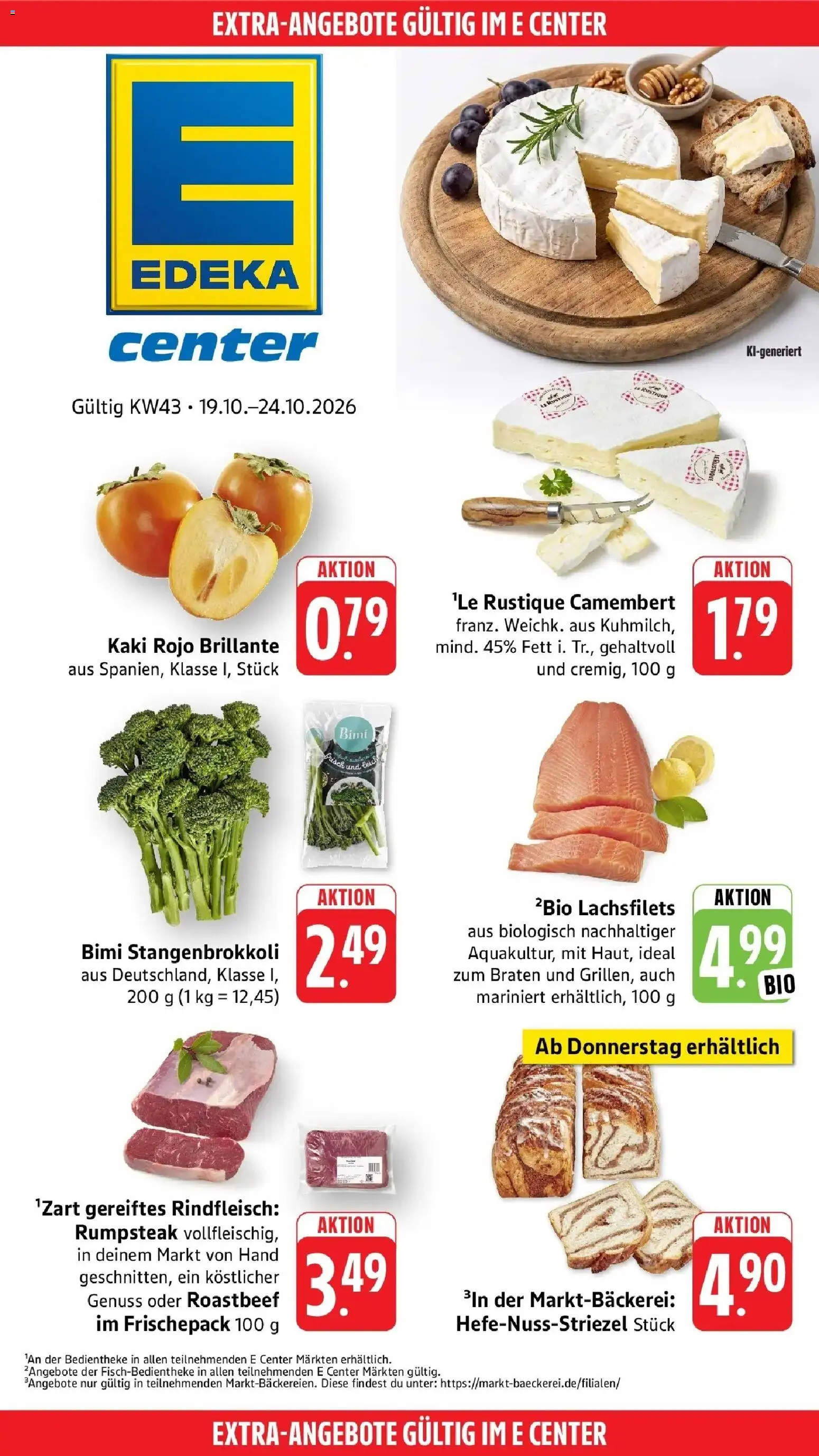 Vorschau von dem Prospekt des Geschäftes Edeka, gültig ab dem 19.10.2026