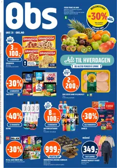 Forhåndsvis Coop Obs kundeavis fra butikk Coop Obs gyldig fra 27/07/2026