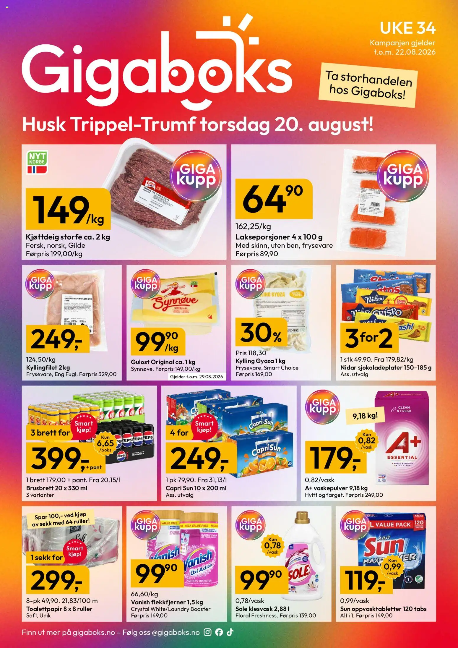 Forhåndsvis Gigaboks kundeavis fra butikk Gigaboks gyldig fra 17/08/2026