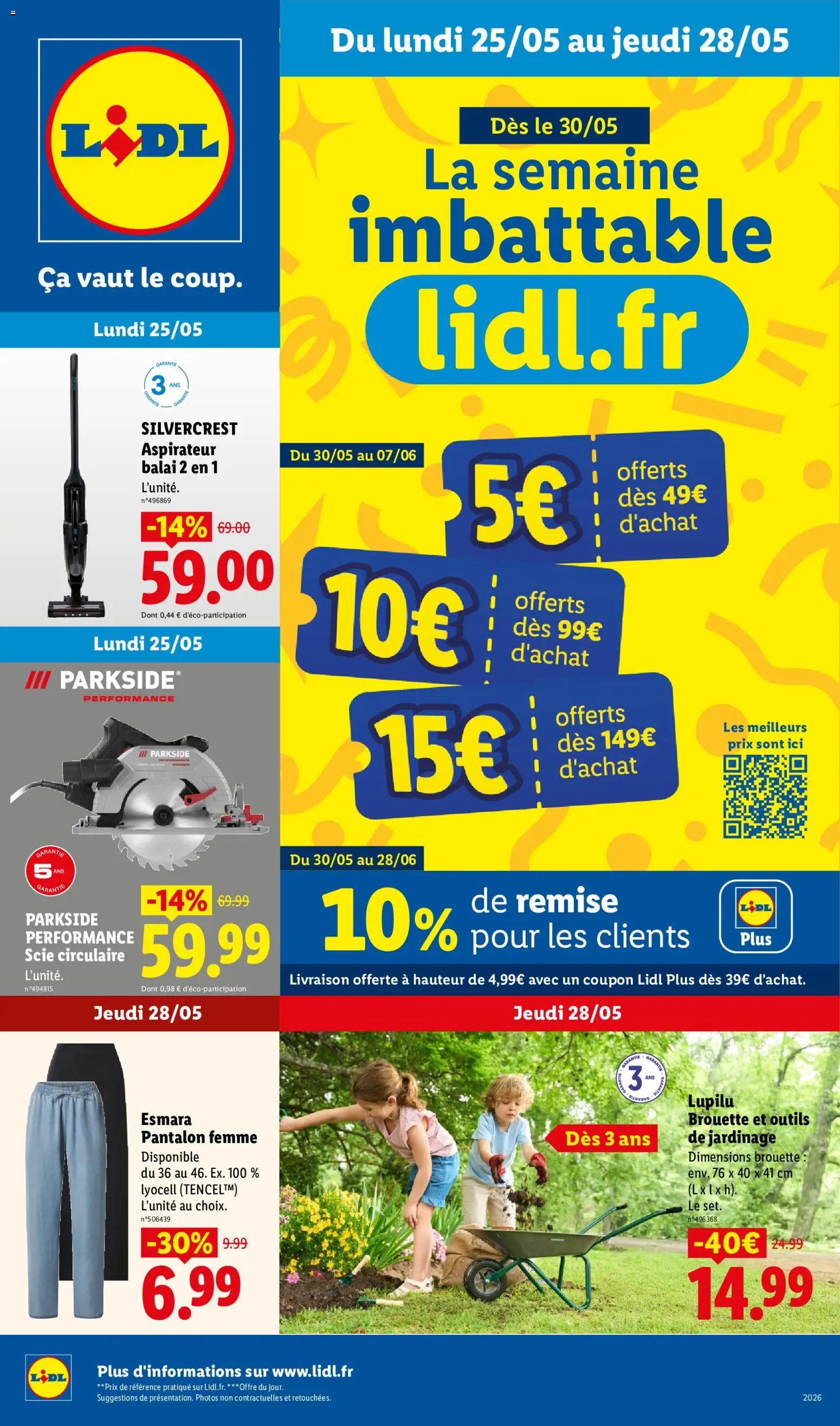 Prévisualisation de LIDL catalogue les bonnes affaires Exclu Web du magasin LIDL formulaire valide 25/05/2026