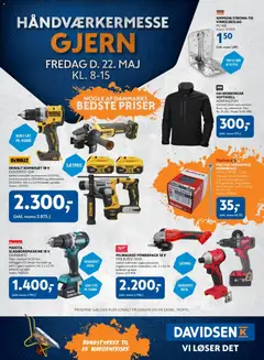 Eksempel på tilbudsavis Davidsen - Håndværkermesse Gjern fra butik Davidsen gyldig fra 22/05/2026