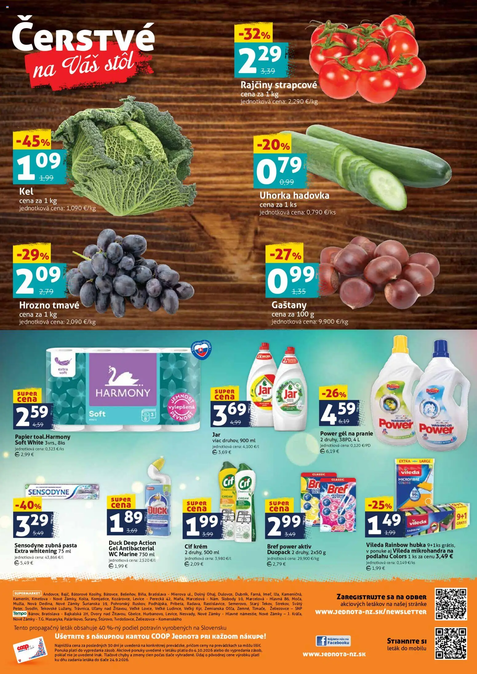 Náhľad COOP Jednota letáku platného od 02.10.2026