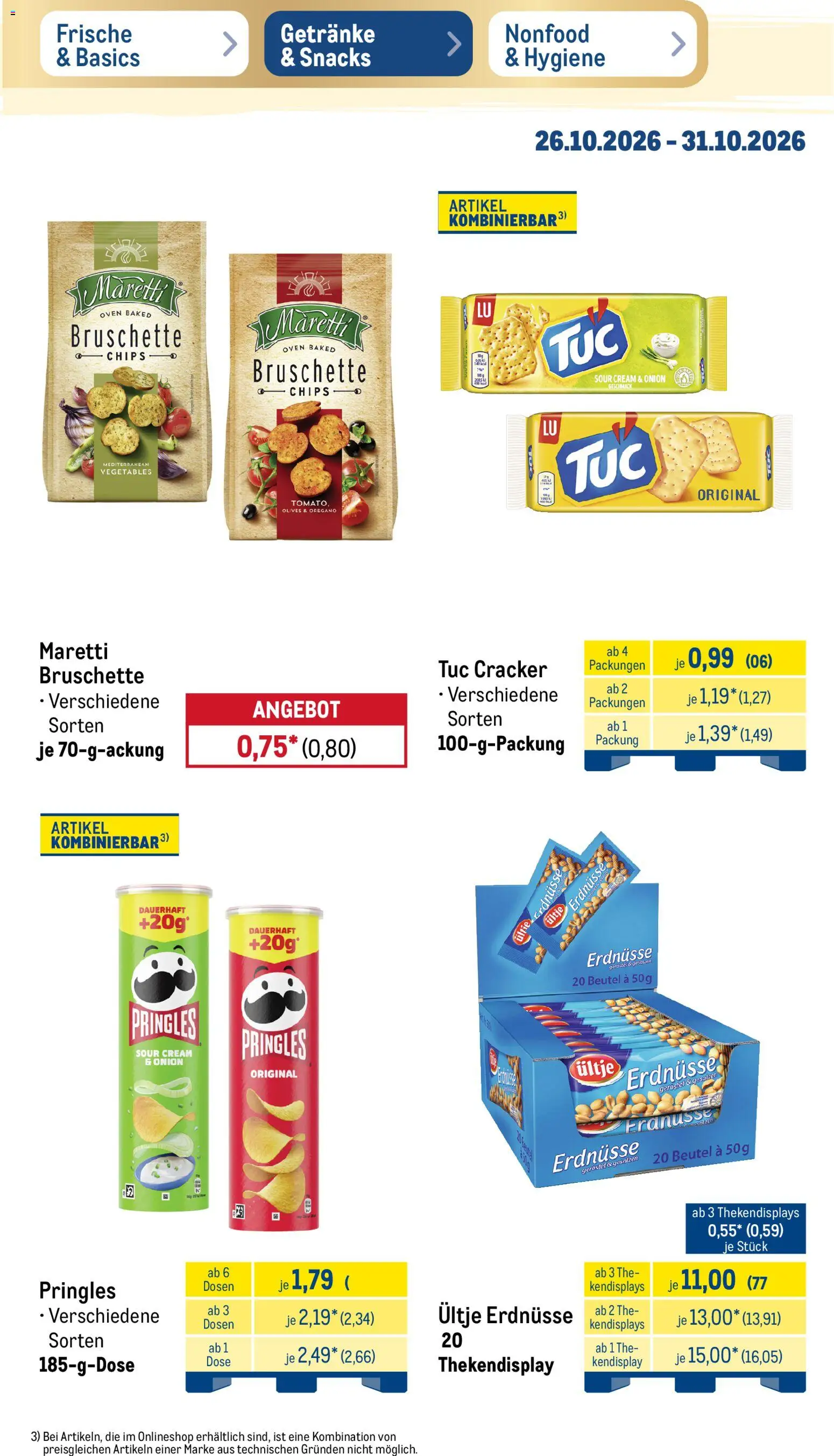 Vorschau von dem Prospekt des Geschäftes Metro, gültig ab dem 26.10.2026 - Mineralwasser, Gerolsteiner, Powerade, Energy