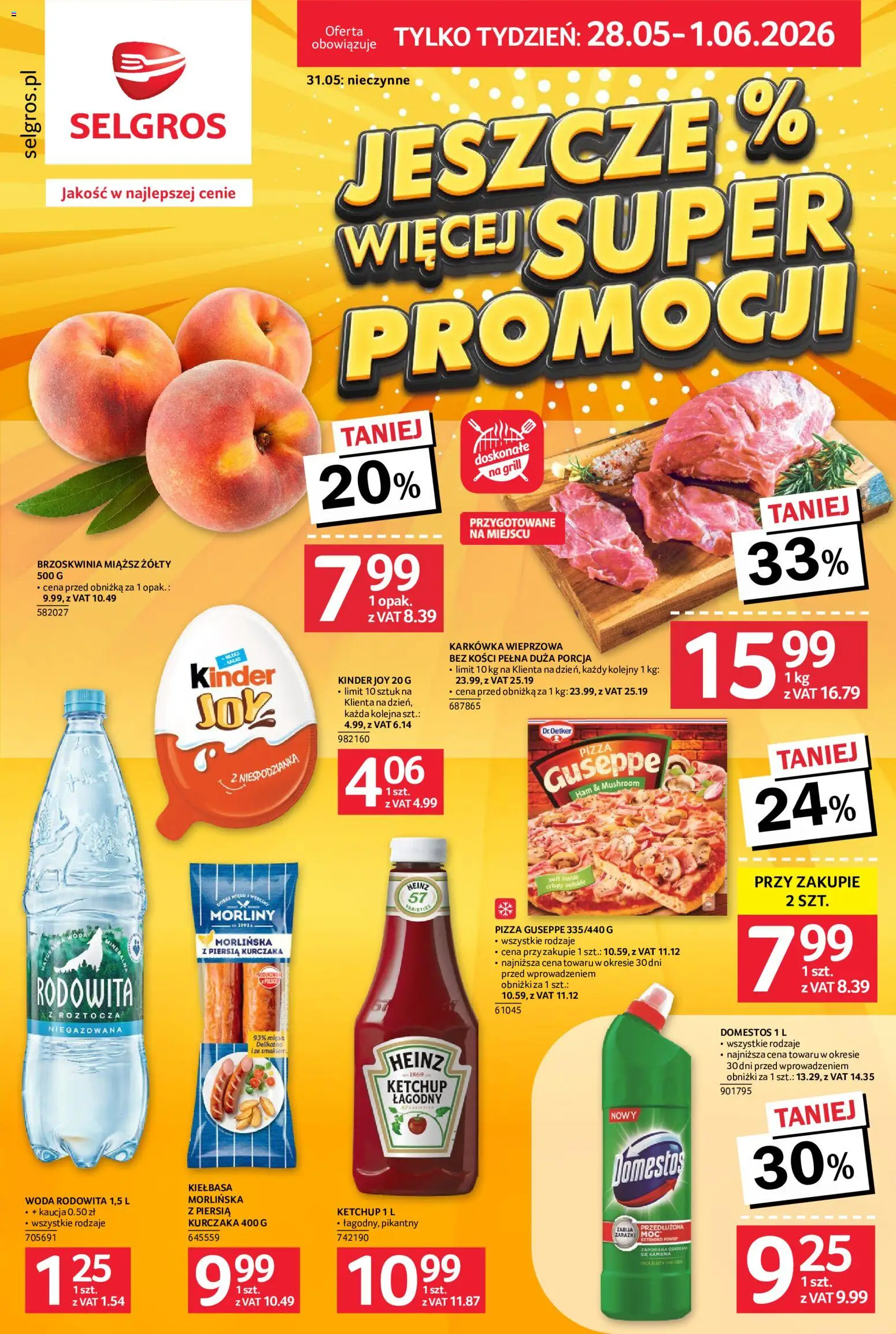 Pogląd gazetki "Selgros cash&carry gazetka - Jeszcze więcej super promocji" ze sklepu Selgros cash&carry ważnej od 28.05.2026