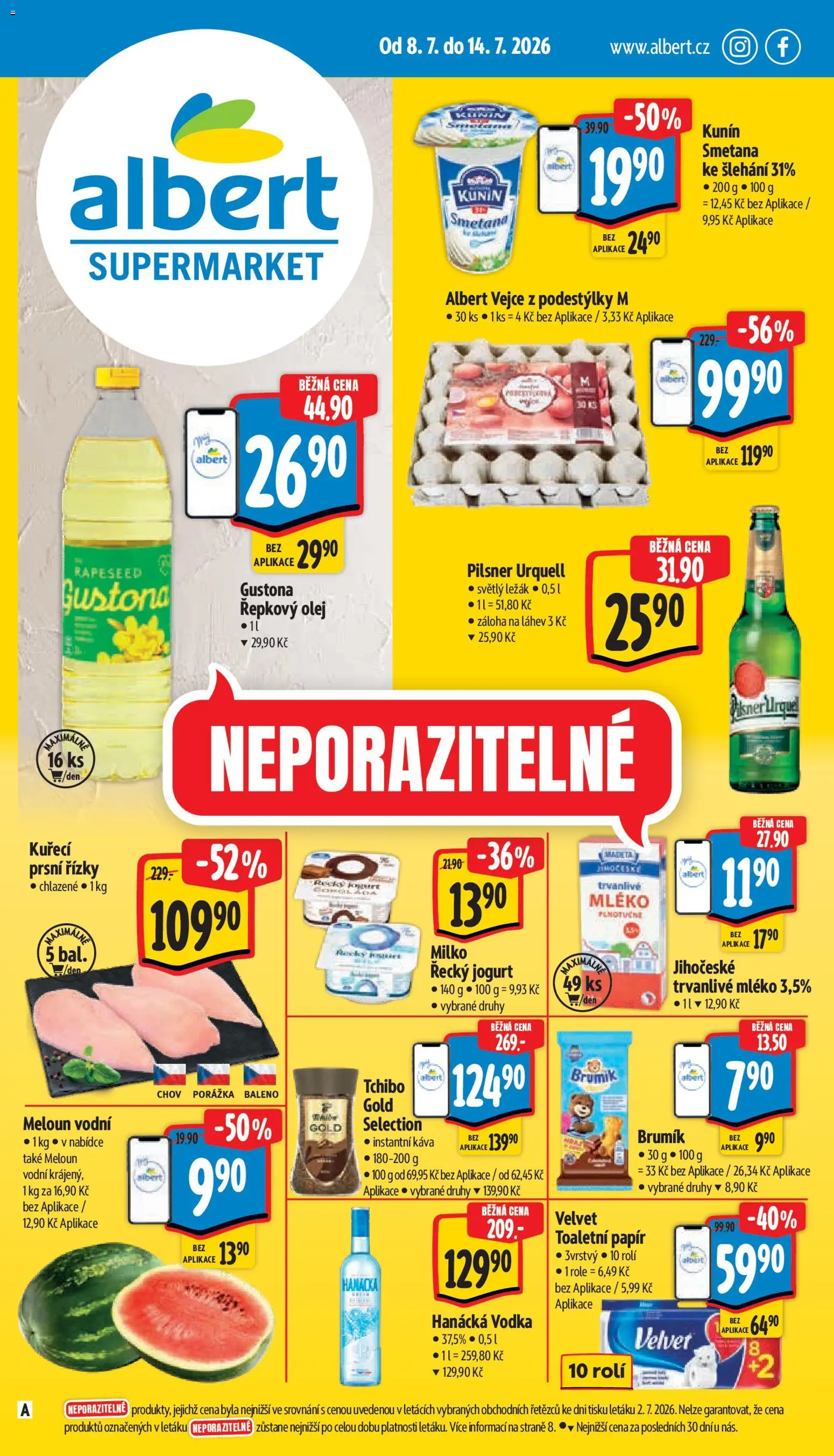 Náhled nabídky: Albert Albert leták - Supermarket platný od 08.07.2026