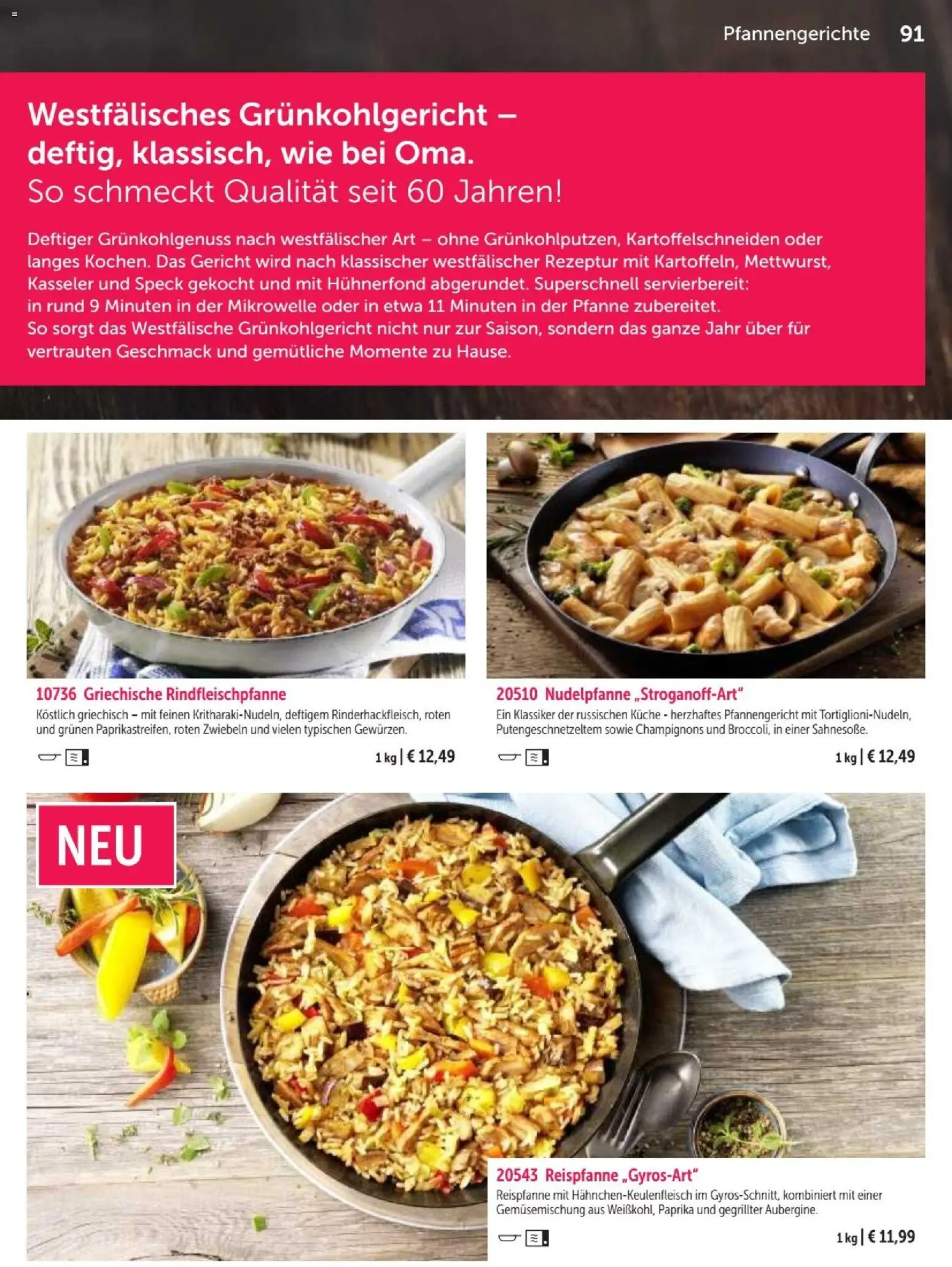 Vorschau von dem Prospekt des Geschäftes Bofrost, gültig ab dem 07.09.2026 - Küche, Mikrowelle, Champignons, Paprika, Zwiebeln