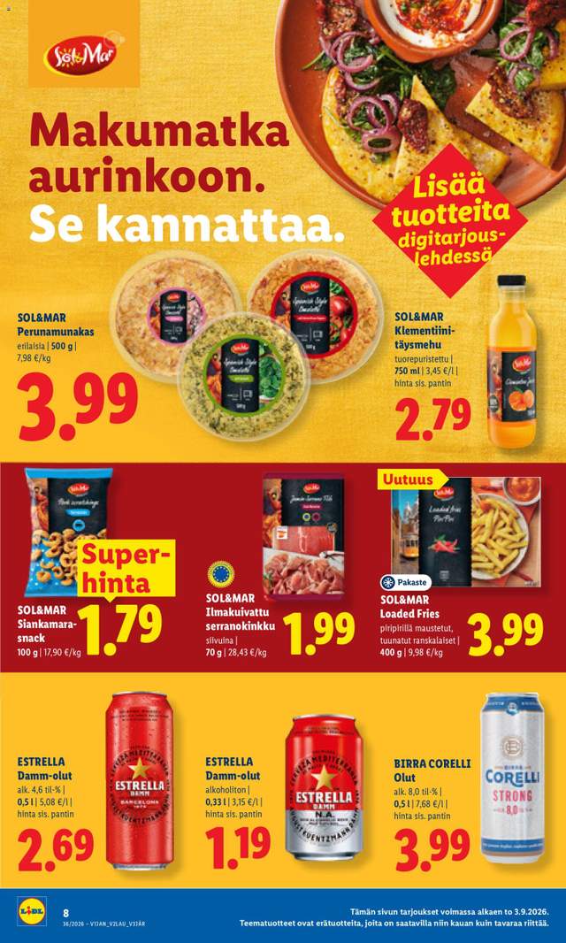 Uusi Lidl tarjouslehti alkaen 03/09