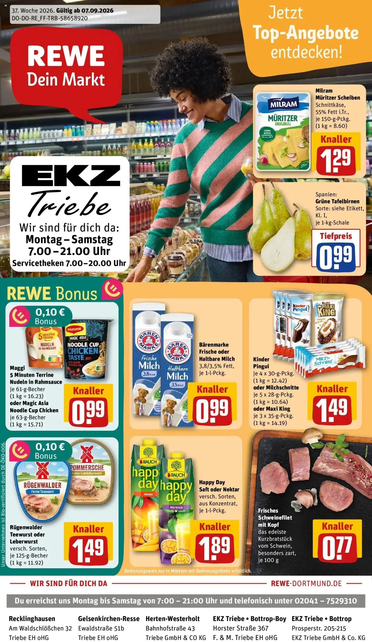Vorschau von dem Prospekt des Geschäftes Rewe, gültig ab dem 07.09.2026