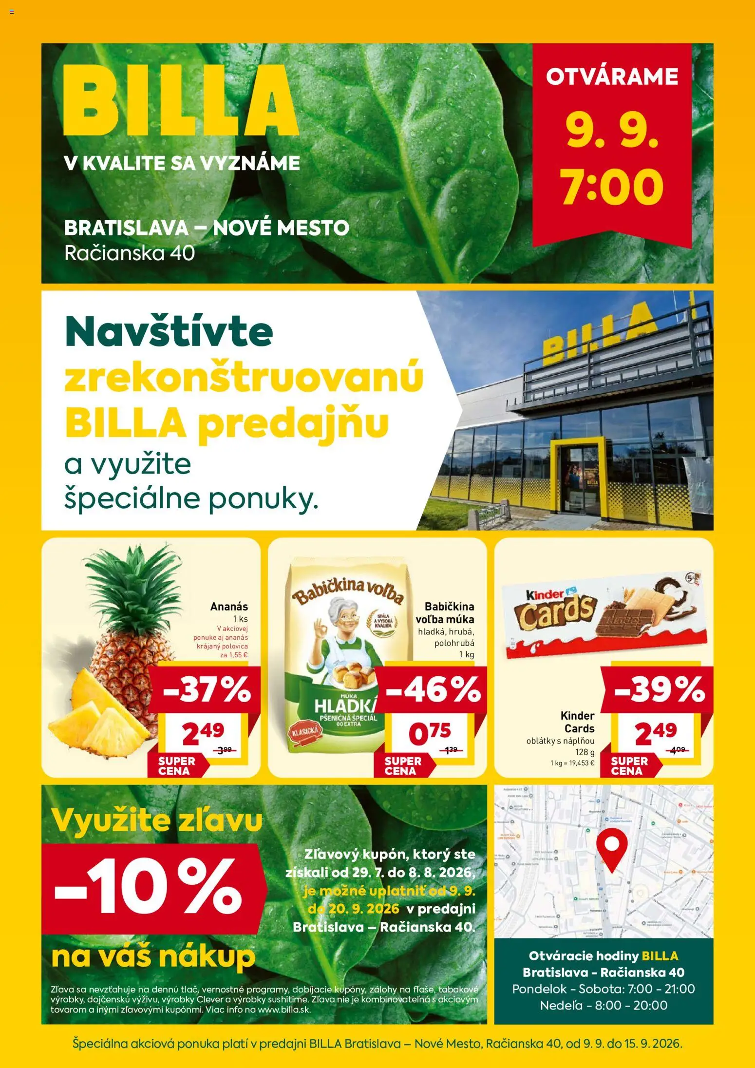 Náhľad Billa letáku platného od 09.09.2026