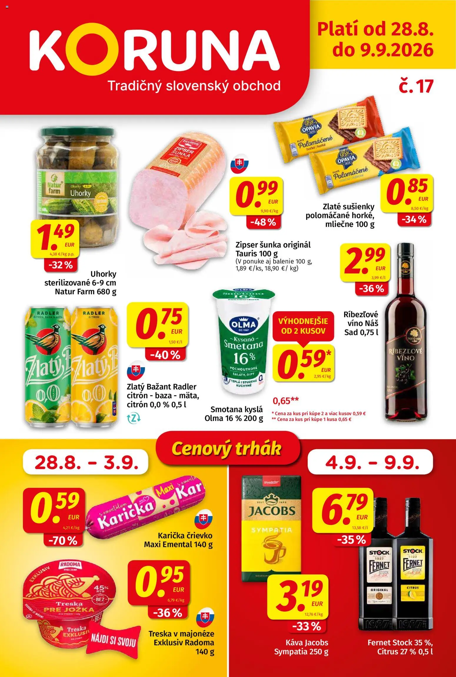Náhľad Koruna letáku platného od 28.08.2026