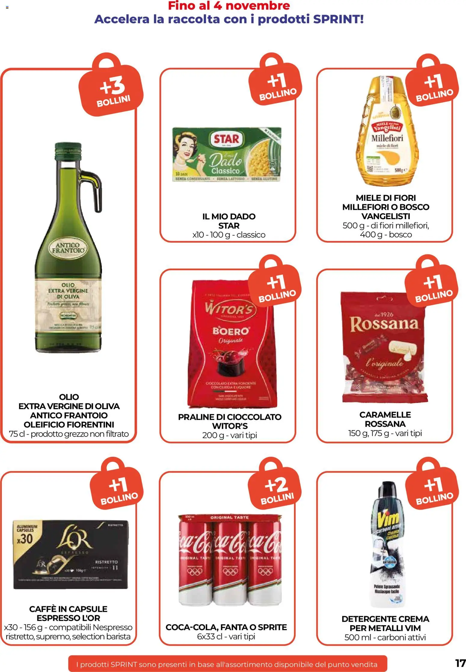 Anteprima dell'opuscolo COOP volantino Firenze dal negozio COOP valido da 29/10/2026 - Crema, Caffè, Miele, Cioccolato, Fanta, Caffe in capsule, Sprite, Olio extra vergine