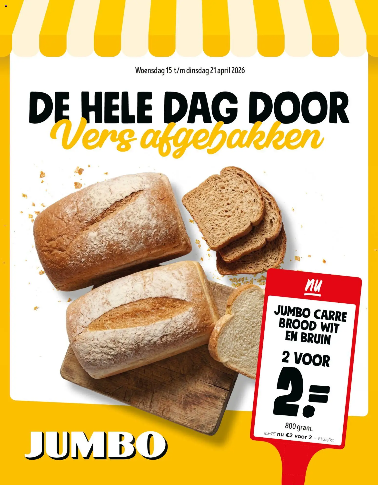 Voorbeeld van JUMBO Folder / Publicité van winkel JUMBO geldig vanaf 15/04/2026 - Brood