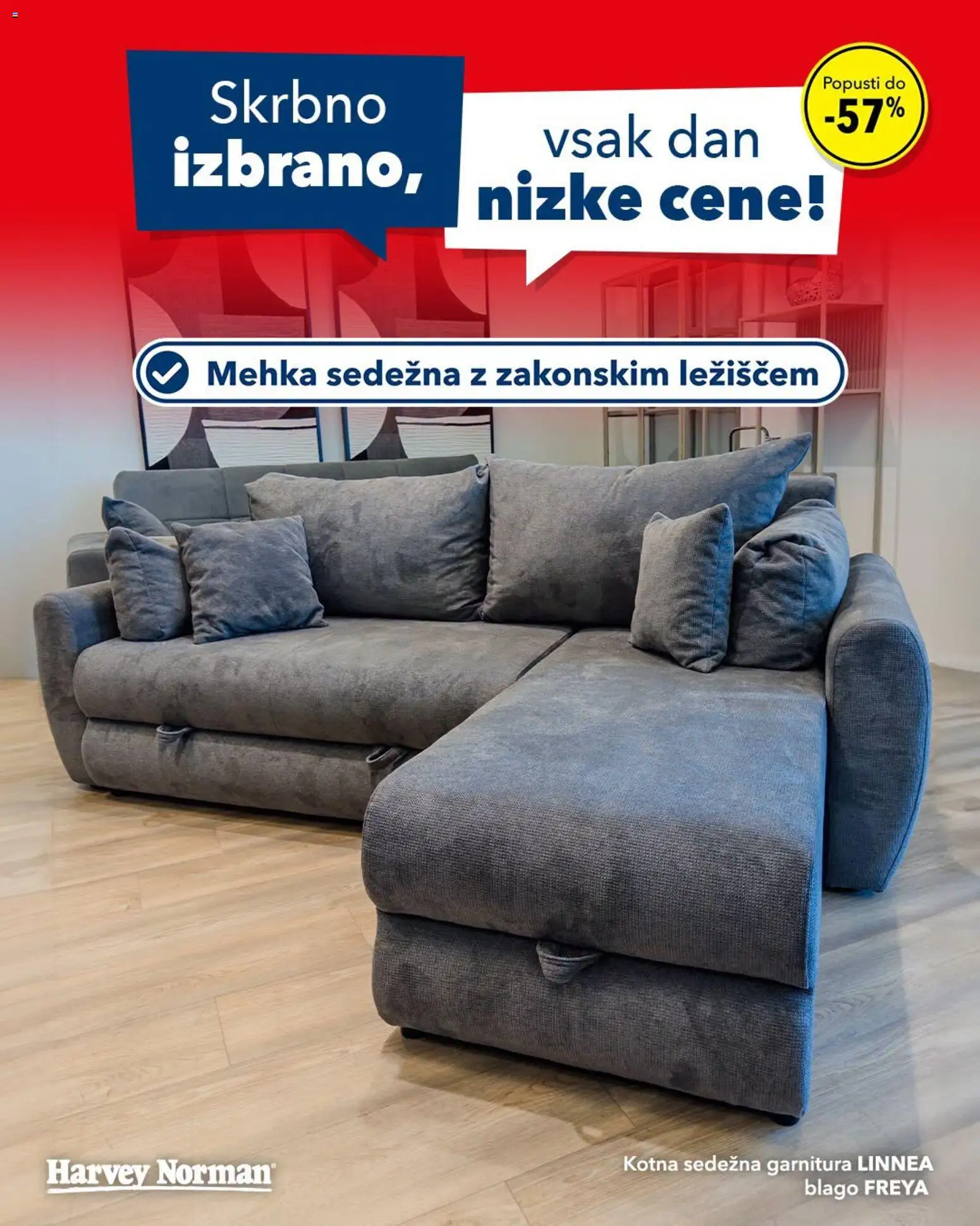 Predogled kataloga iz trgovine Harvey Norman veljaven od 21.07.2026 - Sedezna garnitura