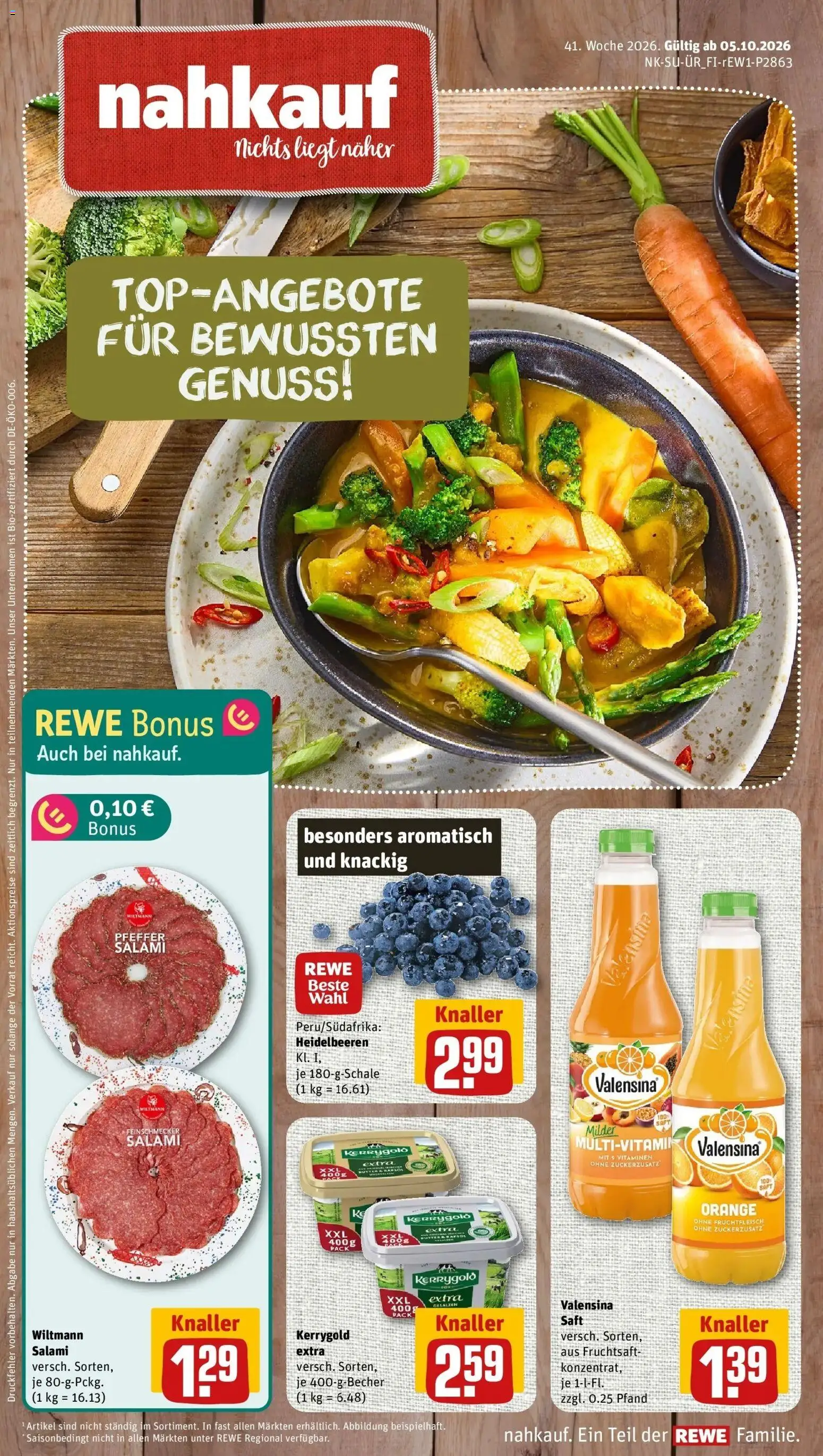 Vorschau von dem Prospekt des Geschäftes Rewe, gültig ab dem 05.10.2026