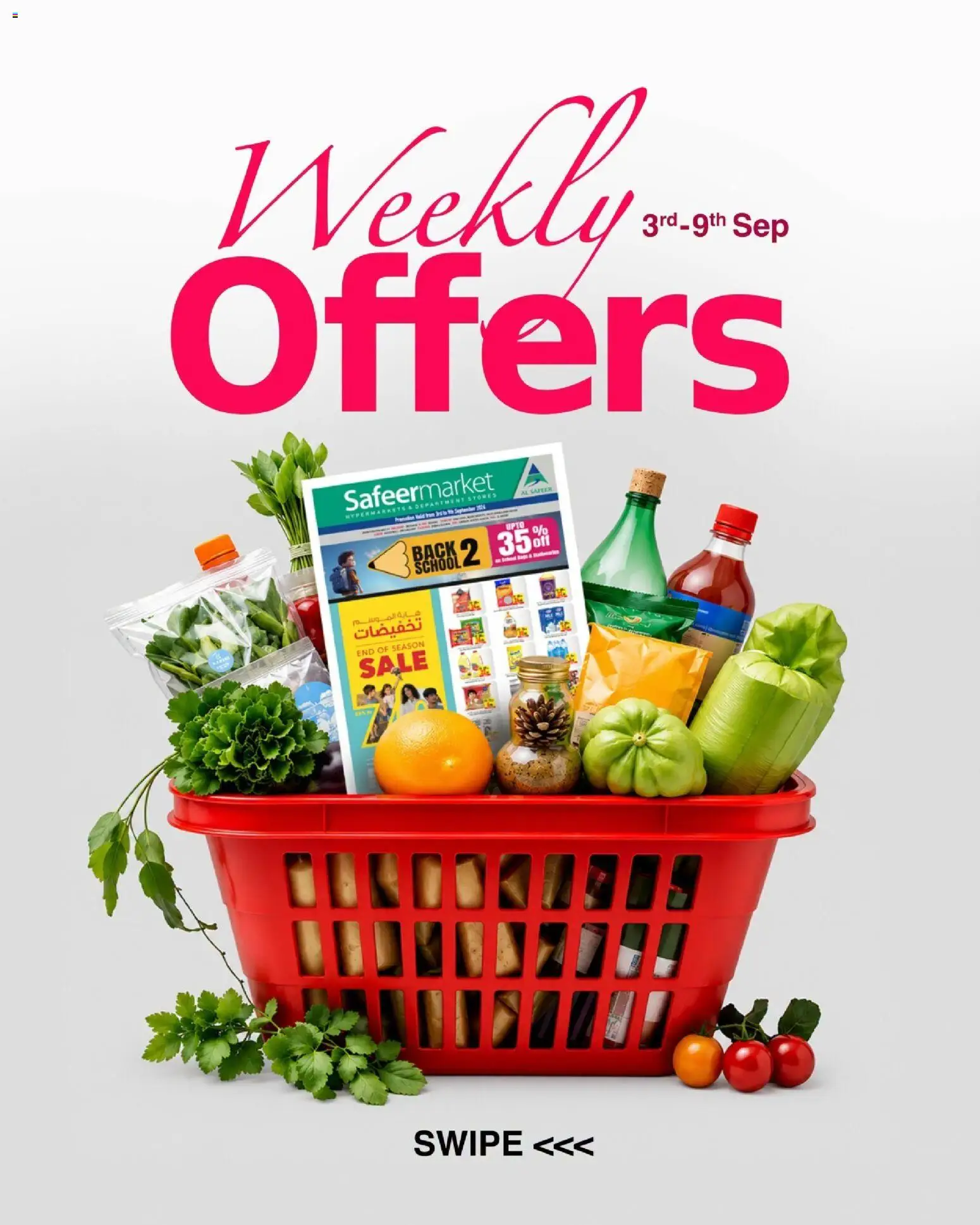 Preview of the catalogue Safeermarket weekly offers of store Safeermarket valid from 3 Sep, 2026