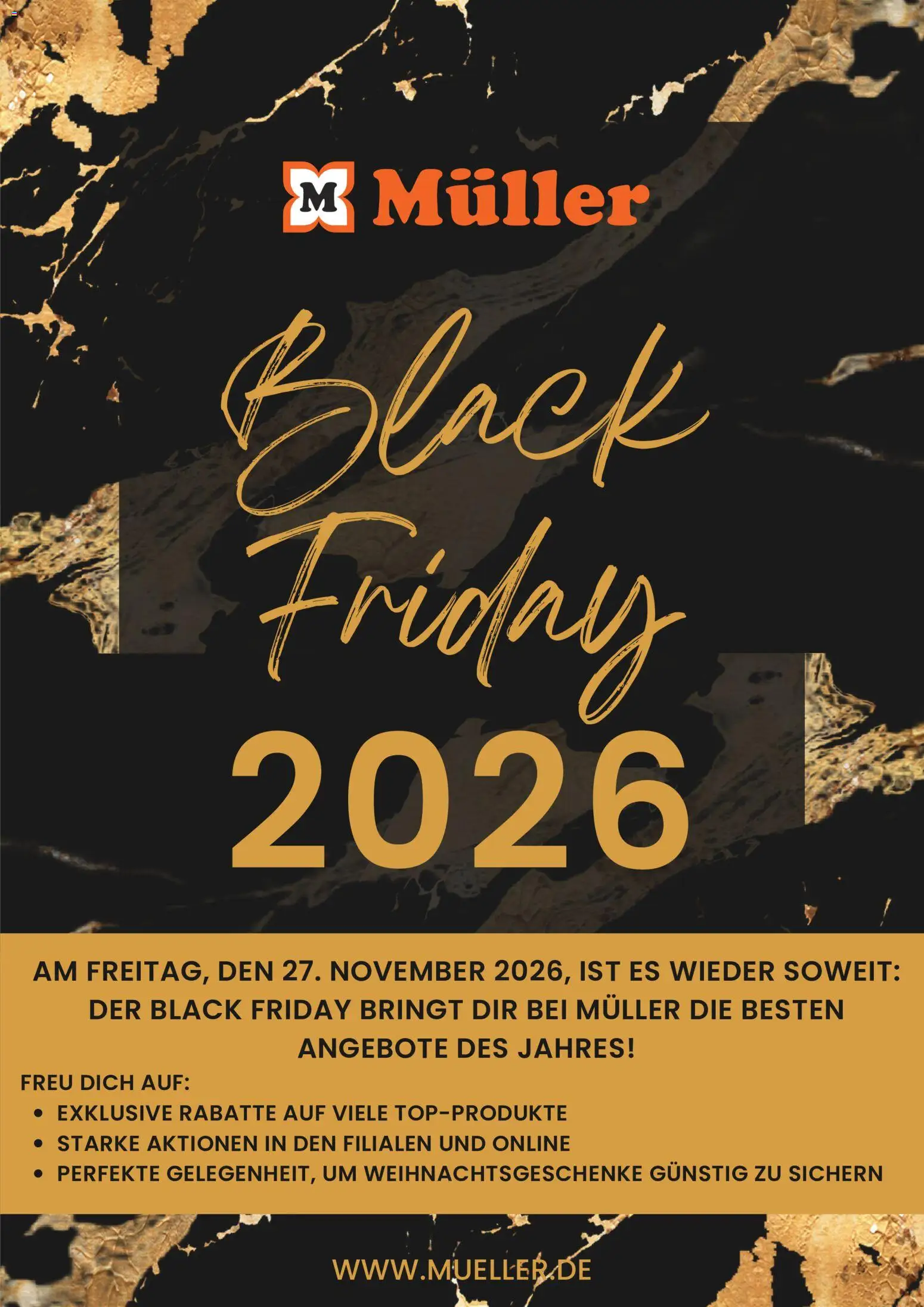 Vorschau von dem Prospekt des Geschäftes Müller, gültig ab dem 20.10.2026