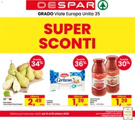 Anteprima dell'opuscolo Despar volantino Grado dal negozio Despar valido da 15/10/2026