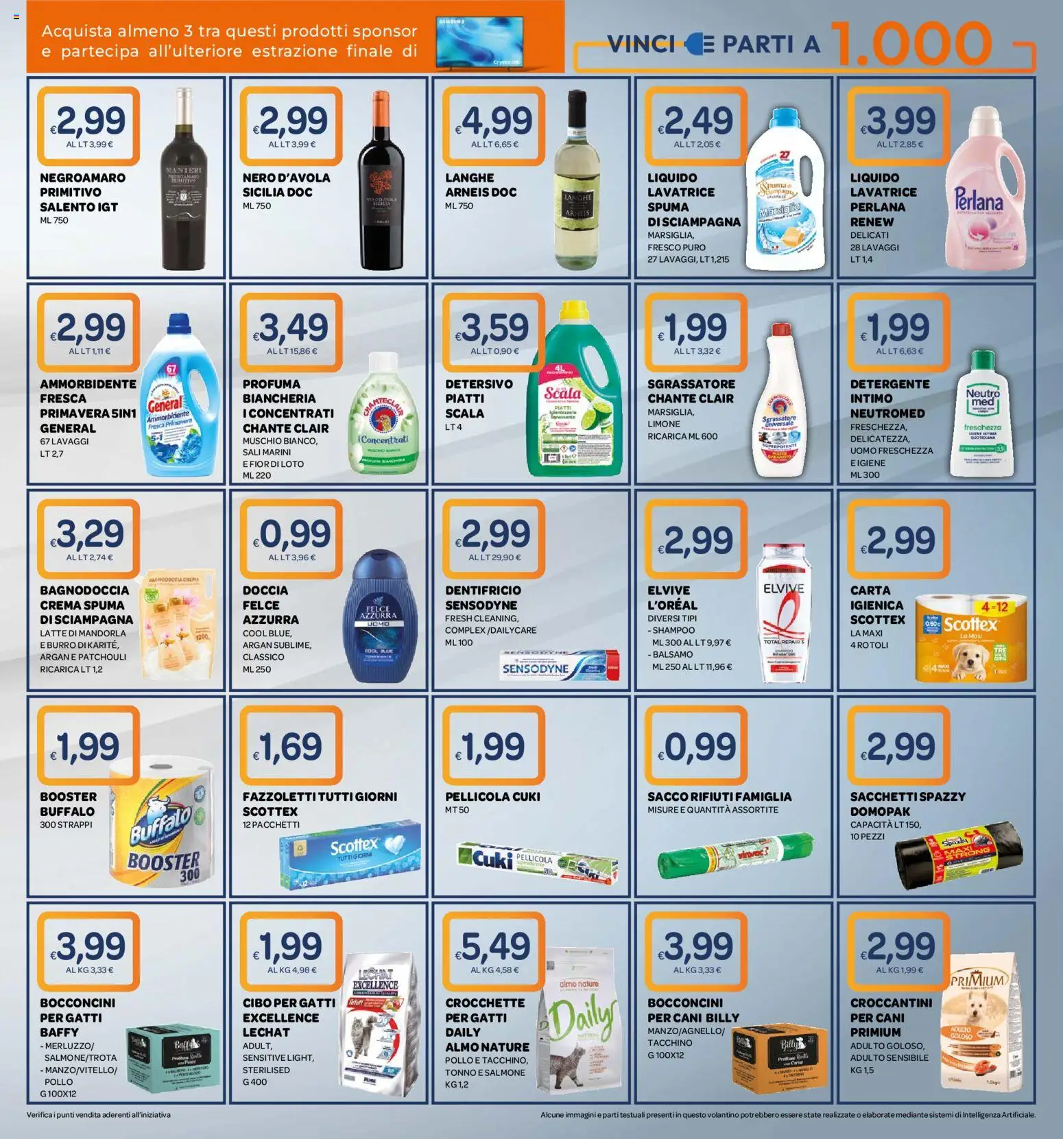 Anteprima dell'opuscolo Ekom volantino Toscana dal negozio Ekom valido da 20/10/2026 - Lavatrice, Latte, Limone, Piatti, Shampoo, Scala, Mandorla, Detergente