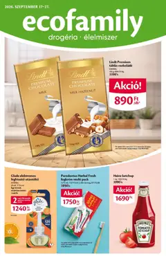 Ecofamily - Ecofamily akciós újság megtekintése, amely érvényes 2026.09.17.-től