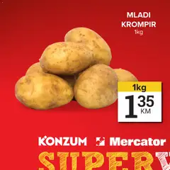 Pregled letka KONZUM super vikend trgovine KONZUM vrijedi od 07.05.2026