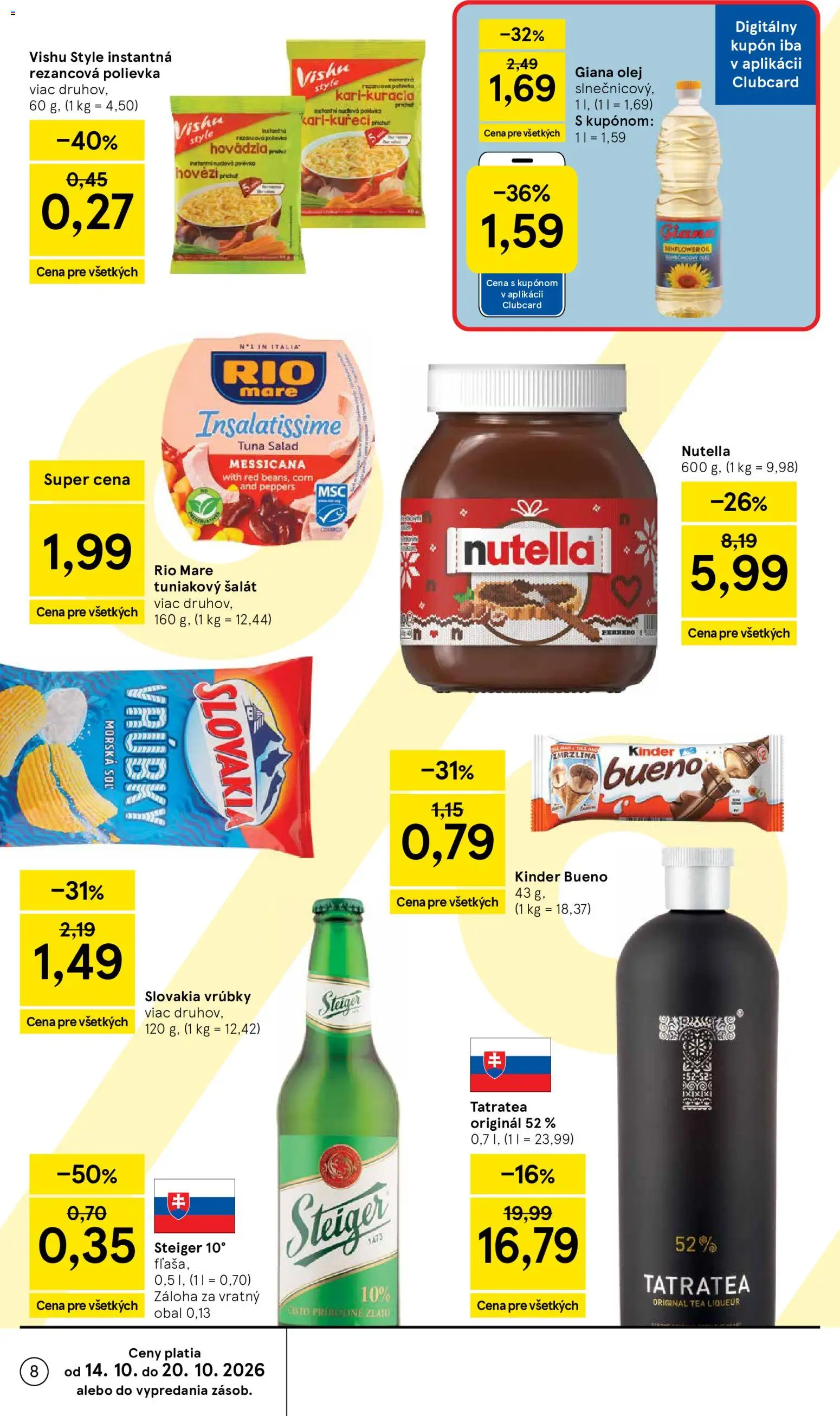 Náhľad Tesco letáku platného od 14.10.2026