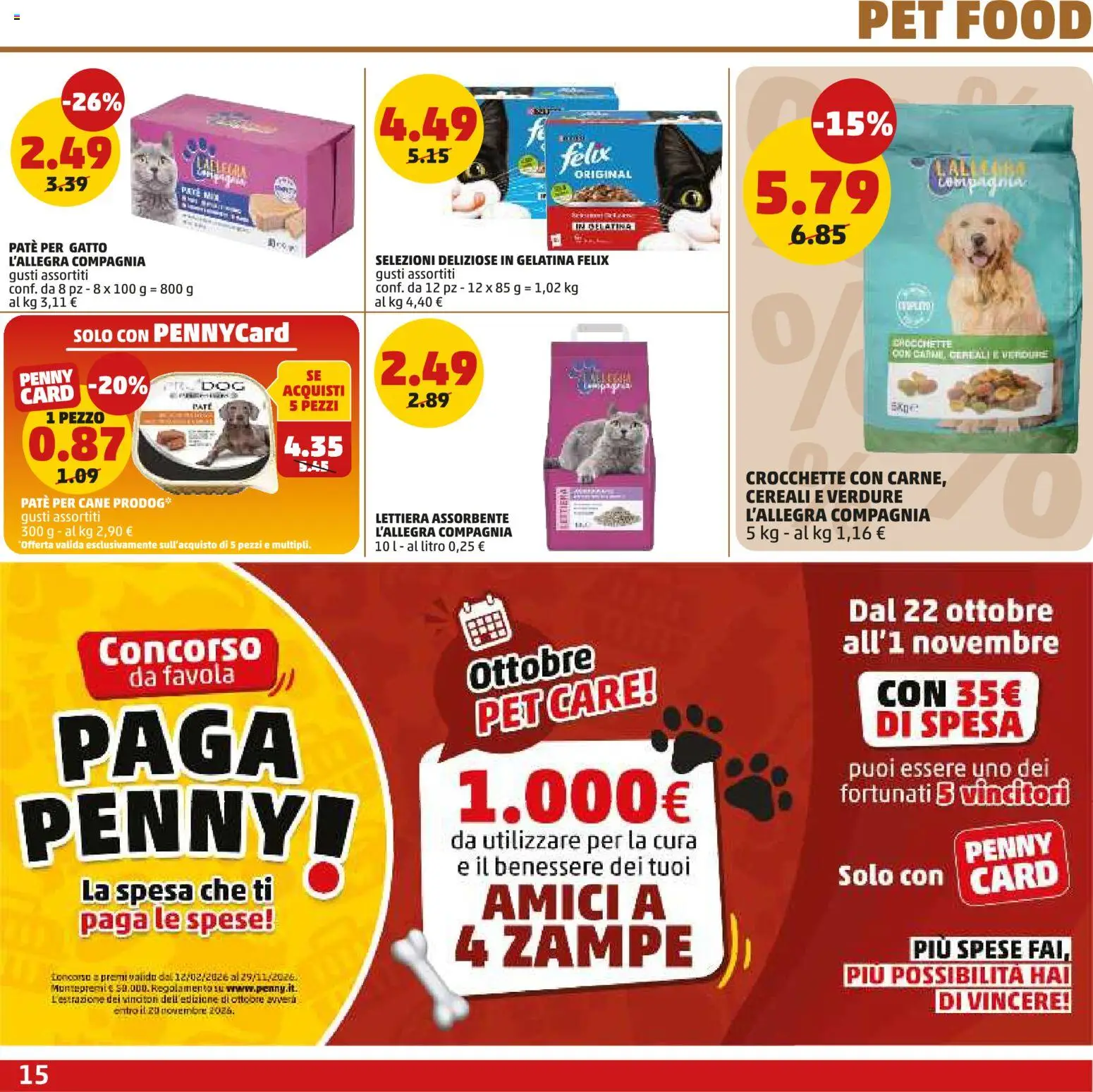 Anteprima dell'opuscolo PENNY volantino dal negozio PENNY valido da 22/10/2026 - Cereali, Verdure, Crocchette, Paté