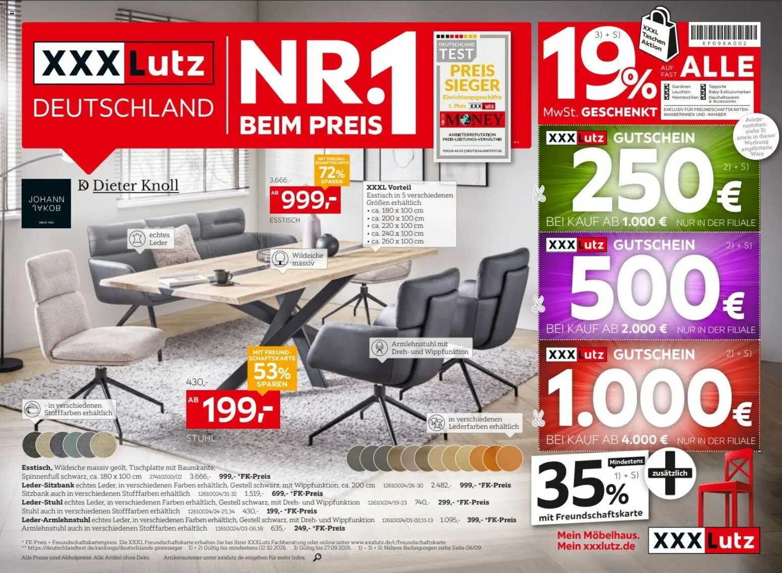 Vorschau von dem Prospekt des Geschäftes XXXLutz, gültig ab dem 19.09.2026