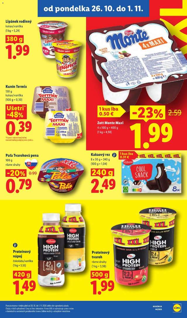 Nový Lidl leták od 26.10.