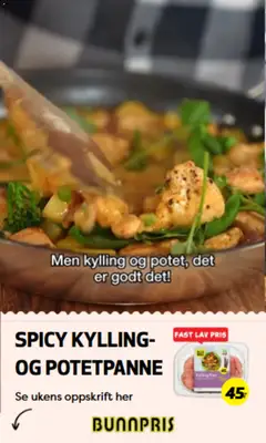 Forhåndsvis Bunnpris kundeavis Spicy kylling fra butikk Bunnpris gyldig fra 29/09/2026