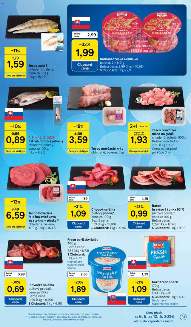 Nový Tesco leták od 06.05.