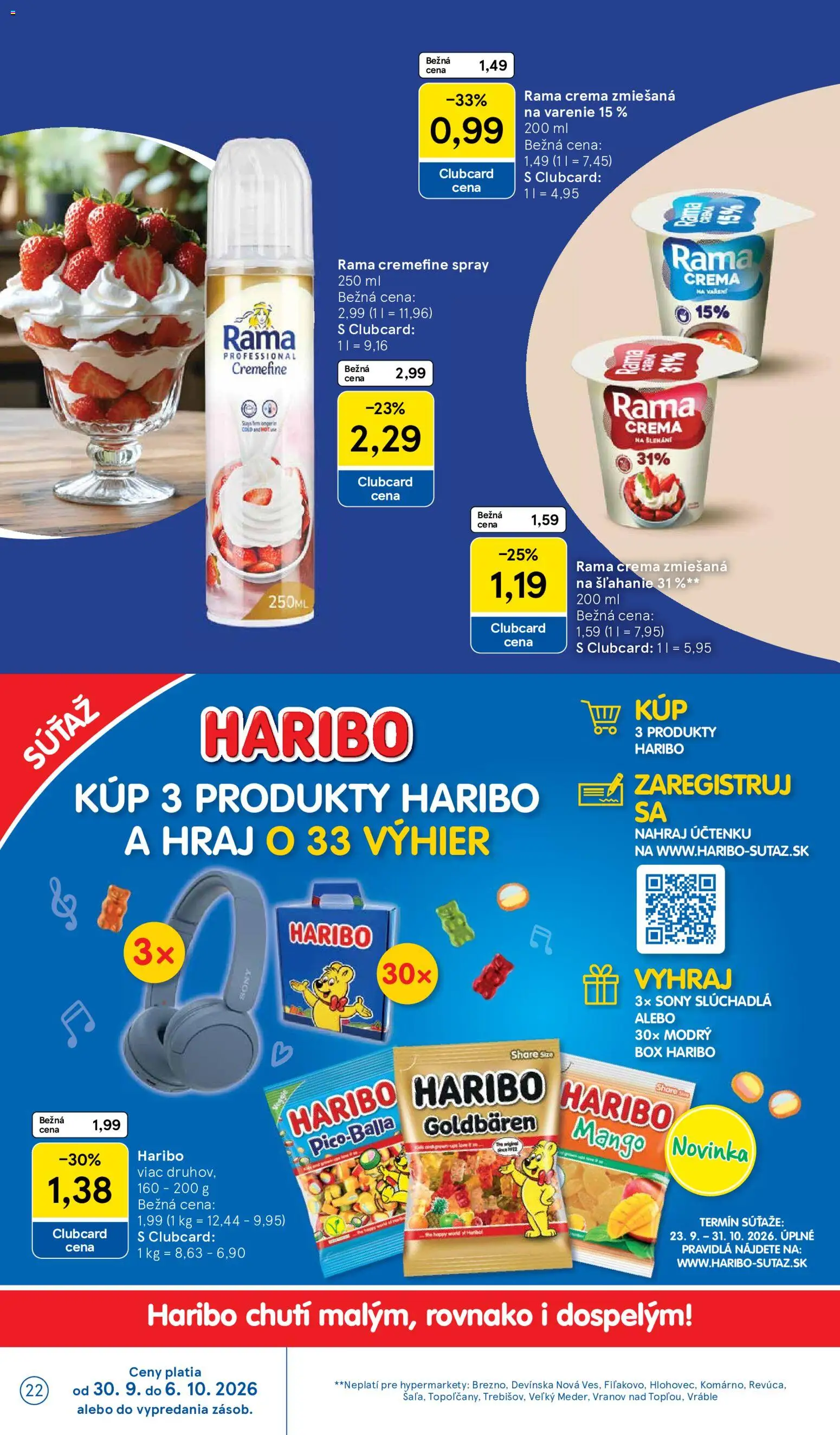 Náhľad Tesco letáku platného od 30.09.2026