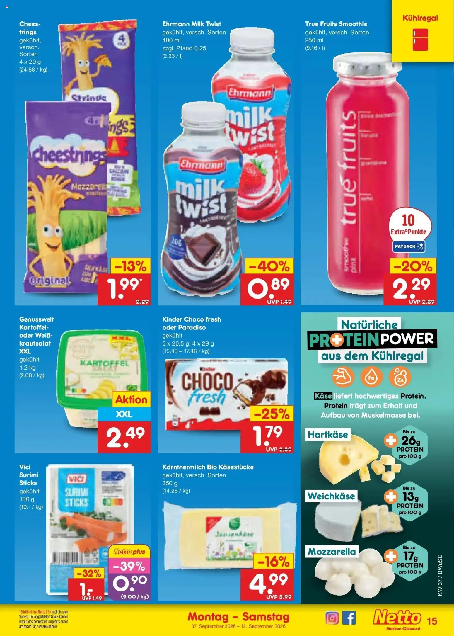 Vorschau von dem Prospekt des Geschäftes Netto Marken-Discount, gültig ab dem 07.09.2026 - Käse, Mozzarella