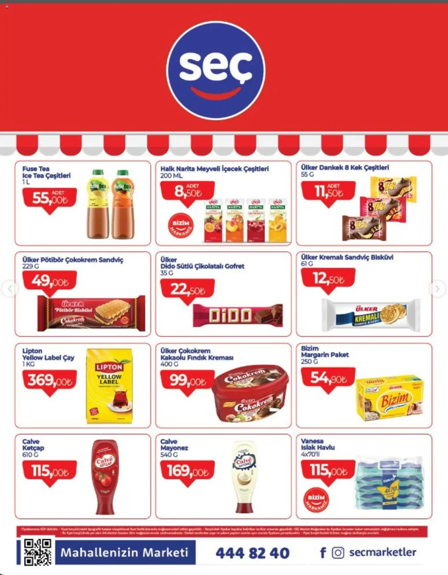 Seç Market Seç Market Katalog 22.10.2026 - Broşürünün önizlemesi - Fındık, Çay, Fuse tea, Gofret, Ice tea, Ketçap, Mayonez, Çikolatalı gofret