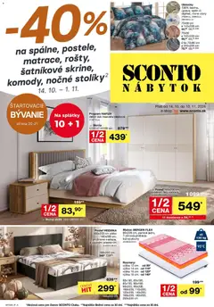 Náhľad Sconto nábytok letáku platného od 14.10.2026