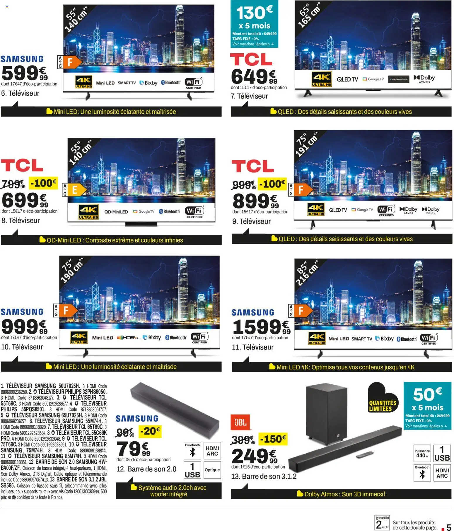Prévisualisation de But catalogue du magasin But formulaire valide 28/08/2026 - Chromecast, JBL, Barre de son, Télécommande, Piles, Televiseur, Audio, Câble