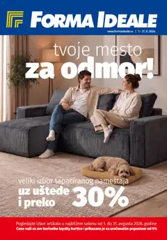 Pregled Forma Ideale kataloga - važi od 01.08.2026