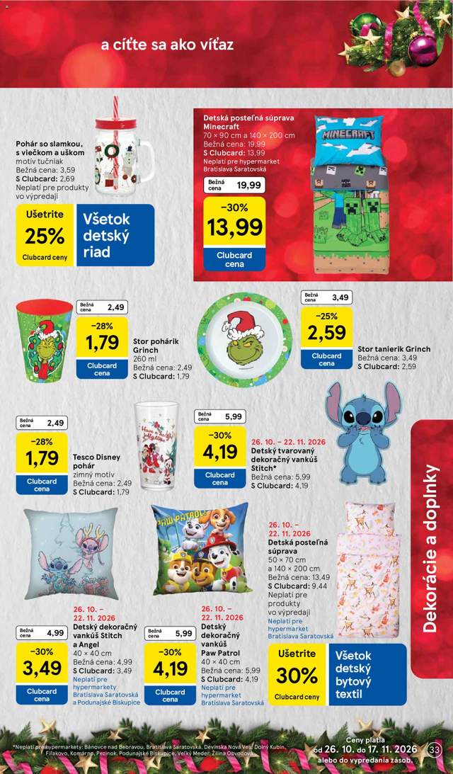 Nový Tesco leták od 26.10.