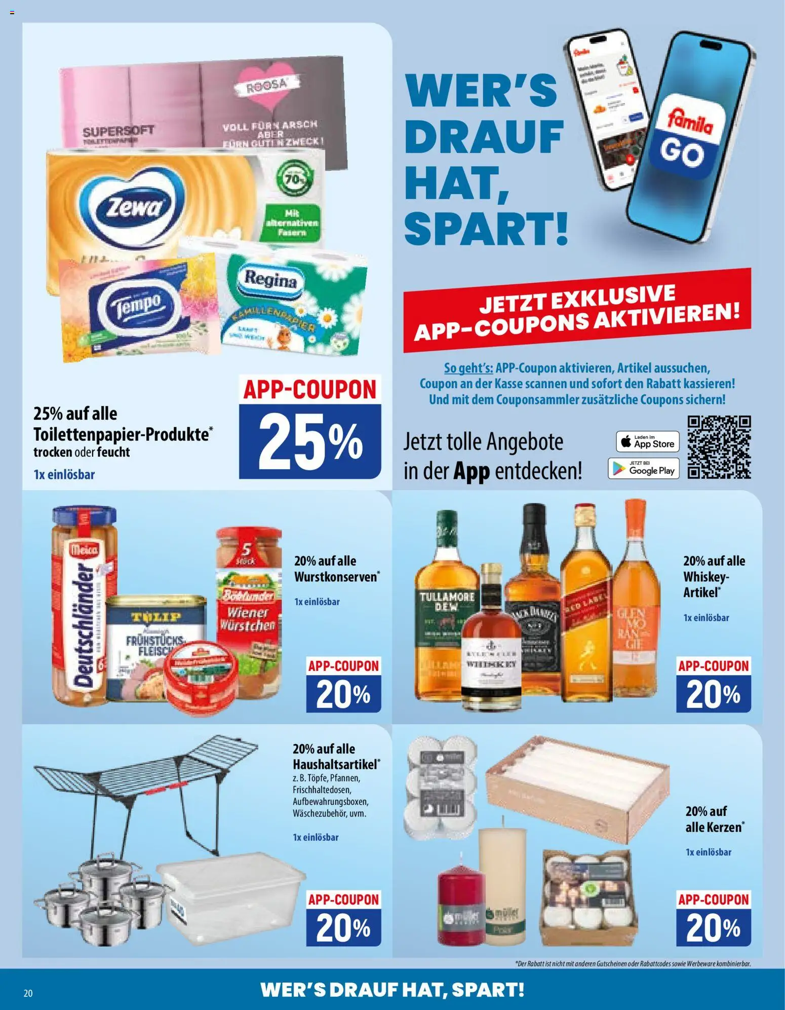 Vorschau von dem Prospekt des Geschäftes Famila, gültig ab dem 02.11.2026 - Fleisch, Whiskey, Zewa