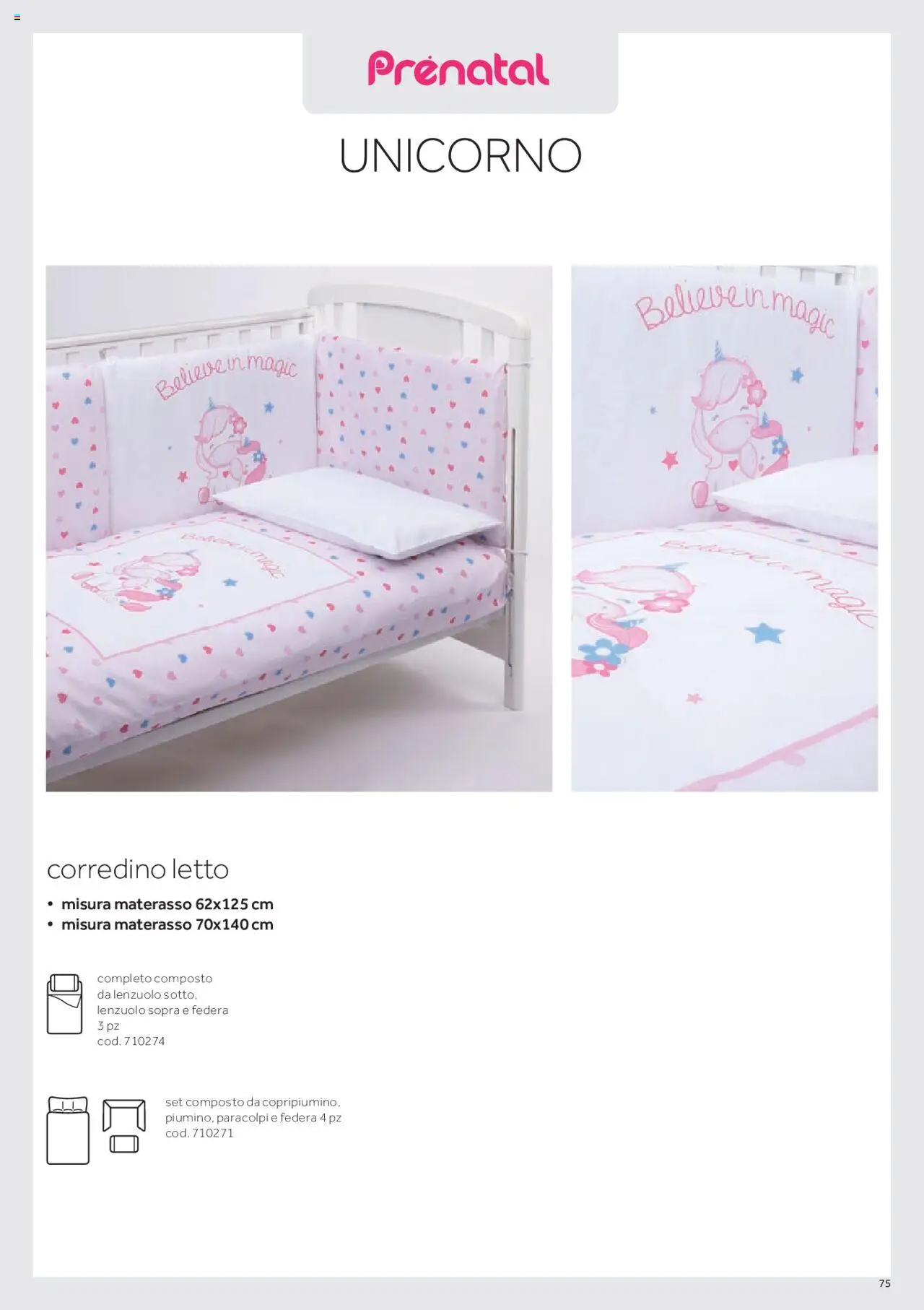 Anteprima dell'opuscolo Catalogo Camarette e Lettini dal negozio Prenatal valido da 01/01/2025 - Letto, Materasso, Federa