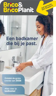 Voorbeeld van Brico Folder Badkamermagazine van winkel Brico geldig vanaf 19/06/2026