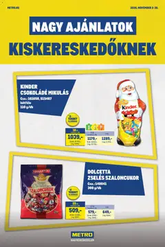 Metro - Metro Nagy Ajánlatok Kiskereskedőknek 2026/11 megtekintése, amely érvényes 2026.11.02.-től