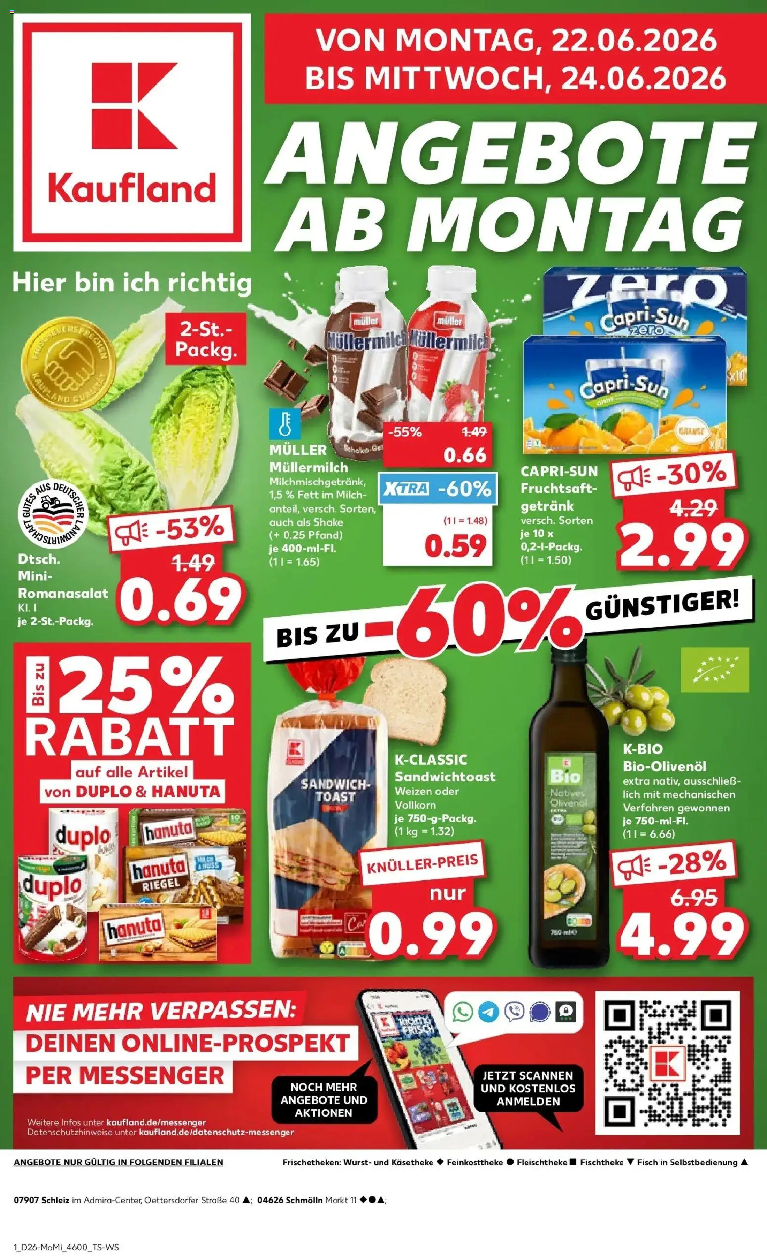 Vorschau von dem Prospekt des Geschäftes Kaufland, gültig ab dem 22.06.2026