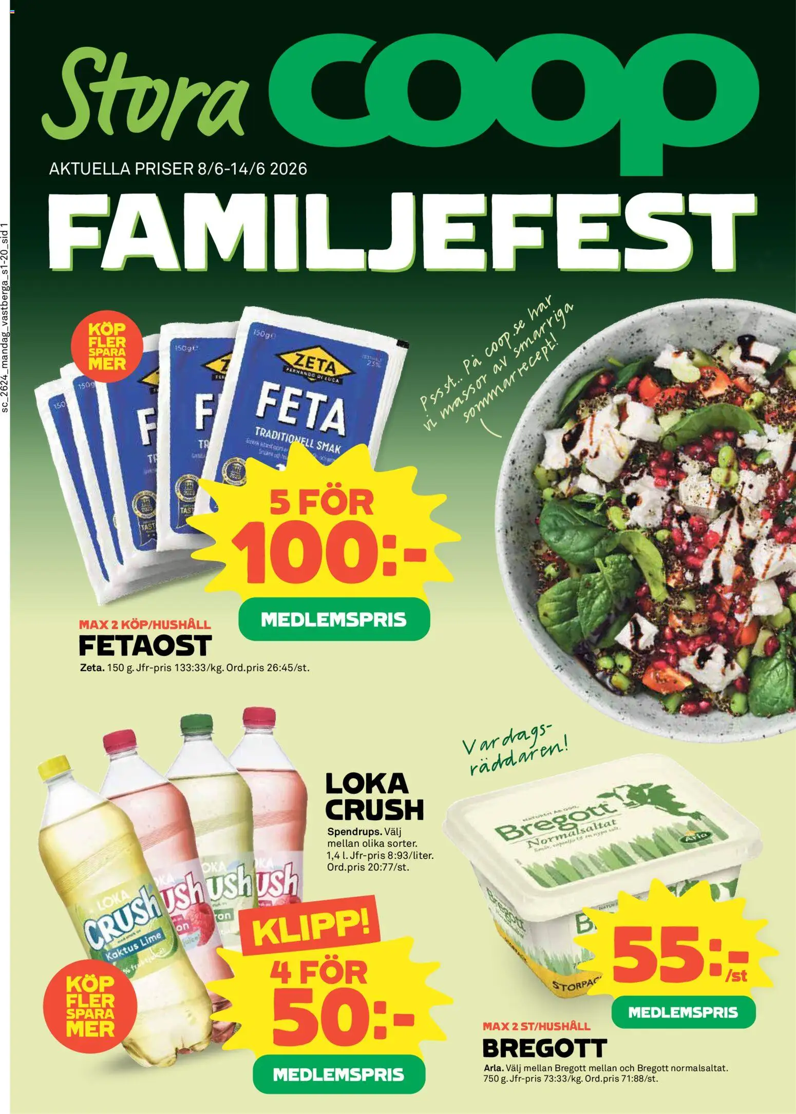 Förhandsgranska reklamblad Coop Forum erbjudanden från butik Coop Forum gäller från 08/06/2026