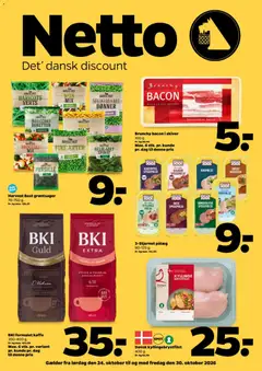 Eksempel på tilbudsavis Netto - Tilbudsavis uge 44 fra butik Netto gyldig fra 24/10/2026