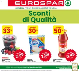Anteprima dell'opuscolo Eurospar volantino Cremona dal negozio Eurospar valido da 03/09/2026