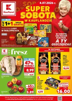 Pogląd gazetki "Kaufland gazetka - Super Sobota" ze sklepu Kaufland ważnej od 04.07.2026