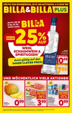Vorschau der Angebote: Billa Billa Flugblatt gültig ab 29.10.2026