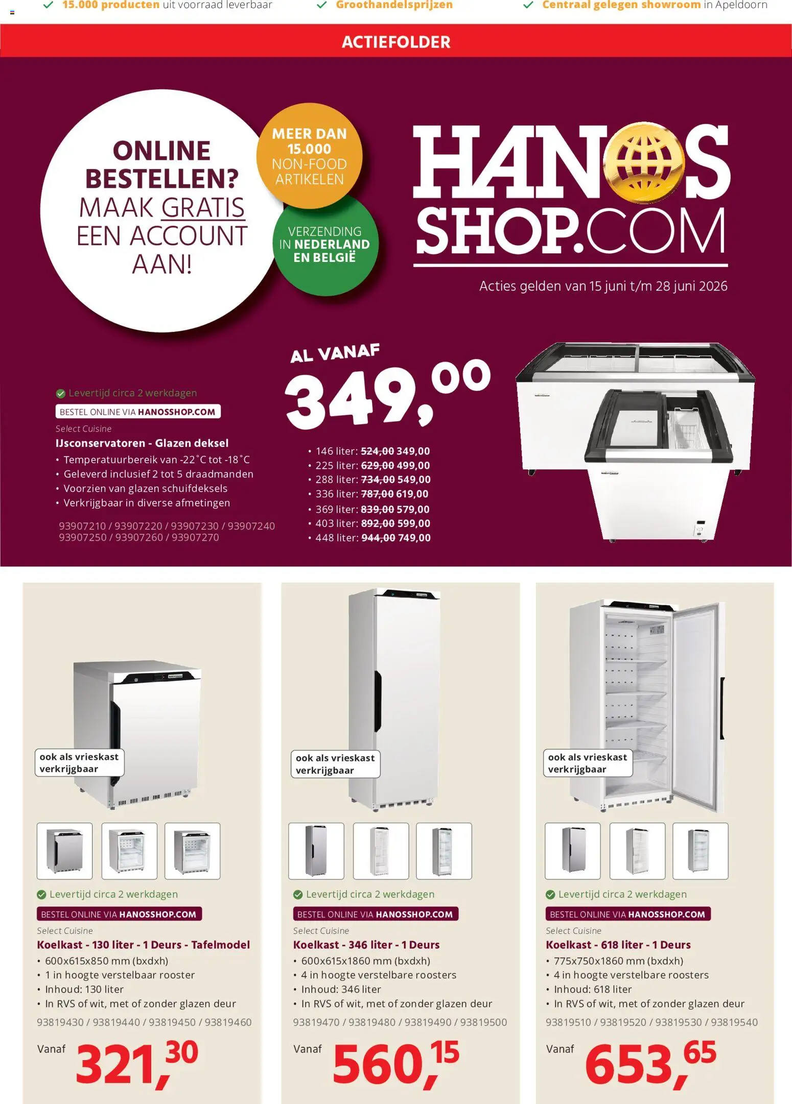 Voorbeeld van Hanos folder - Shop folder van winkel Hanos geldig vanaf 15-06-2026