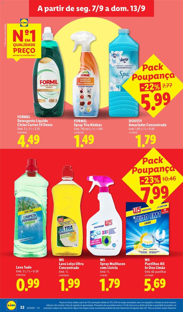 Novo folheto Lidl a partir de 07/09