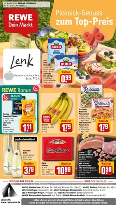 Vorschau von dem Prospekt des Geschäftes Rewe, gültig ab dem 10.08.2026